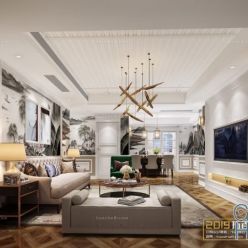 3D model American Style Interior 017