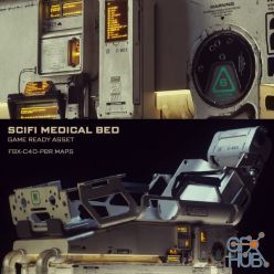 3D model CGTrader – Scifi Medical Bed – Game Ready 3D models