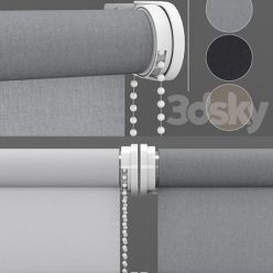 3D model Roller Blinds Set 3