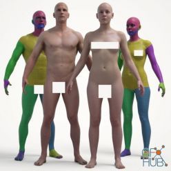 3D model 3D Scan Store – Ultimate Textured Male and Female Base Mesh Complete Bundle