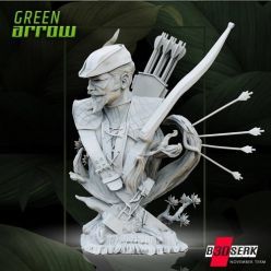 3D model Green Arrow Bust – 3D Print