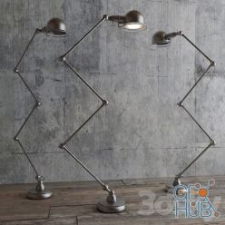3D model ATELIER SCISSOR TASK FLOOR LAMP