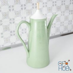 3D model Light green teapot