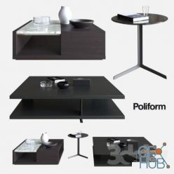 3D model POLIFORM COFFEE TABLES BRISTOL & CLASS & BABA