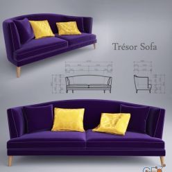 3D model Busnelli Tresor sofa