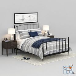 3D model Mason Shadow Queen Bed (max 2013, obj)