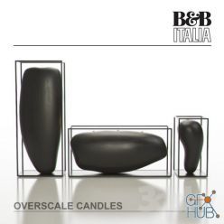 3D model Overscale candles B&B Italia