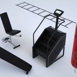 3D model Cubebrush – Gym Equipment Pack