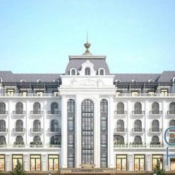 3D model Neoclassical Hotel Exterior Scene