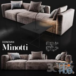 3D model Sofa DONOVAN by Minotti