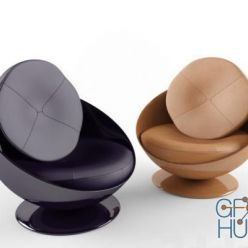 3D model Armchair Etel Esfera