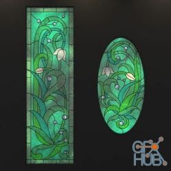 3D model Stained glass window