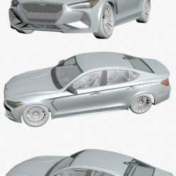 3D model Genesis car modified