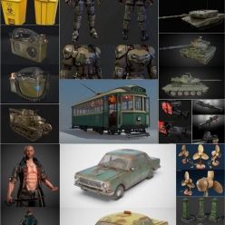 3D model PBR Game 3D-Models Bundle April 2020