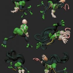 3D model Tsuyu Asui Figurine Sculpture – 3D Print