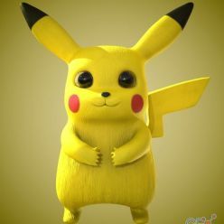 3D model Pikachu PBR