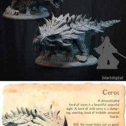 3D model Wild Ceros – 3D Print