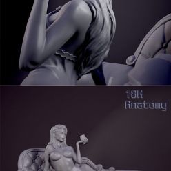 3D model 18K Anatomy - Girl on the sofa – 3D Print