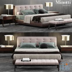 3D model Minotti Bedford Bed