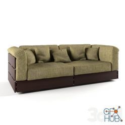 3D model A sofa with his hands