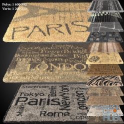 3D model A selection of carpets 1600h2300 (15 pcs.) max, fbx