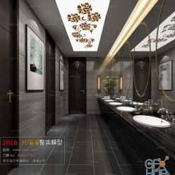 3D model Bathroom Space B004