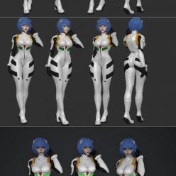 3D model Rei Ayanami Space Elf Figurine – 3D Print