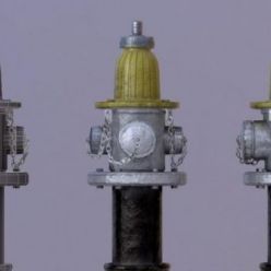 3D model Fire Hydrant Prop PBR
