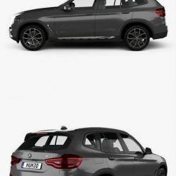 3D model Hum3D - BMW X3 (G01) xLine with HQ interior 2018