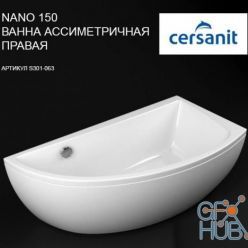 3D model Corner bath Cersanit NANO 150