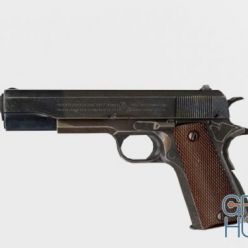 3D model Colt-Browning Pistol