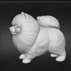 3D model Cute Pomerranian and Cute Chibi Santa – 3D Print