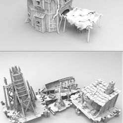 3D model Fishing Village – 3D Print