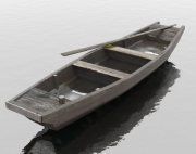3D model Old fishing boat-punt
