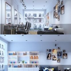 3D model Hair Salon 02 Interior Scene