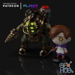 3D model Bioshock - Big Daddy & Little Sister – 3D Print