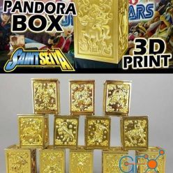 3D model Saint Seiya Pandora Gold Boxes – 3D Print