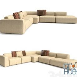 3D model Modular sofa Angelo Cappellini Modular