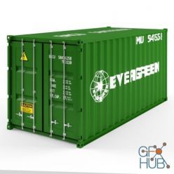 3D model Container (3ds max 2013, 2015, 2016)