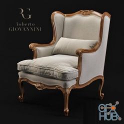 3D model Roberto Giovaninni 1009 armchair