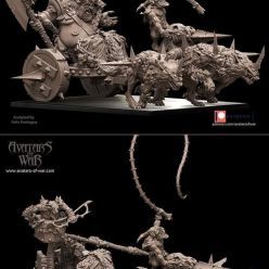 3D model Goblin Wolf Chariot – 3D Print