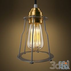 3D model Restoration hardware Industrial Cage Filament Pendant