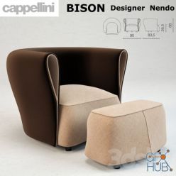 3D model Bison Armchair