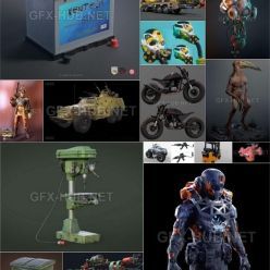 3D model PBR Game 3D-Models Bundle 1 April 2021