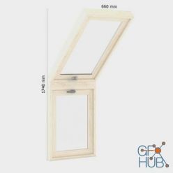 3D model Combined roof window