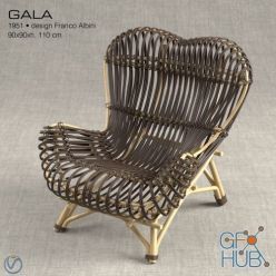 3D model Vittorio Bonacina Gala armchair (max, fbx, obj)