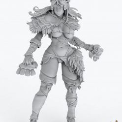 3D model Death Monster – Primal Huntress – 3D Print