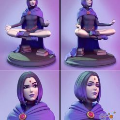 3D model Meditating Raven – 3D Print