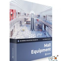 3D model CGAxis – Mall Equipment 3D Models Collection – Volume 107