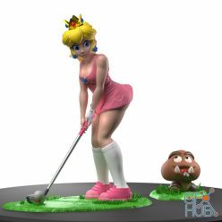 3D model Princess Peach – 3D Print